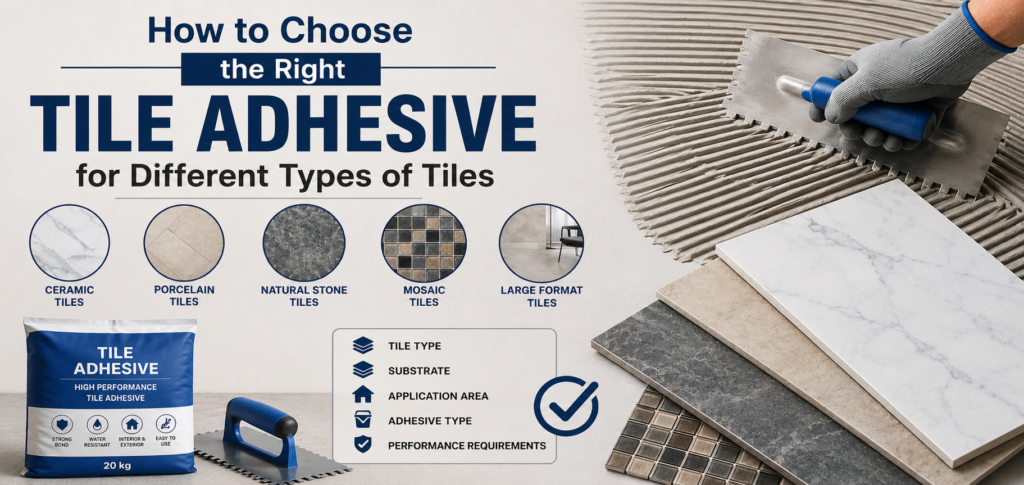 How to Choose the Right Tile Adhesive for Different Types of Tiles