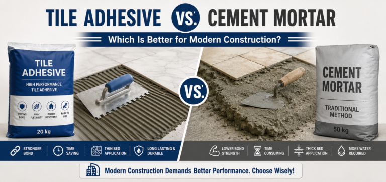 Tile Adhesive vs. Cement Mortar: Which Is Better for Modern Construction?
